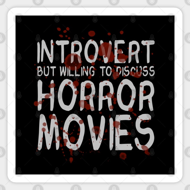 Horror Movie Introvert Sticker by MortemPosts